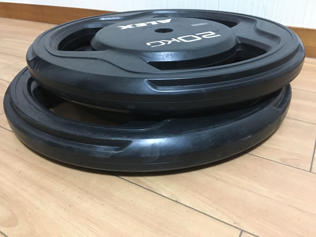 ② ALEX BPRラバープレート20kg x 1枚
