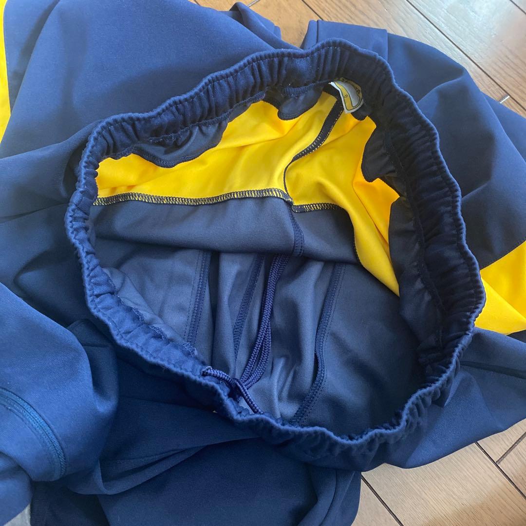 美品　ATHLETA アスレタ　ピステ上下 イエロー/ネイビー　O/ LL
