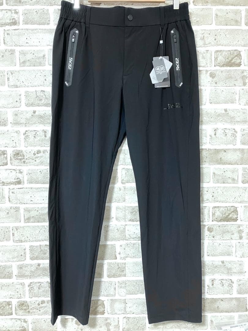 【早い者勝ち❣️】新品 SY32 メンズ ゴルフパンツ XL ブラック 黒