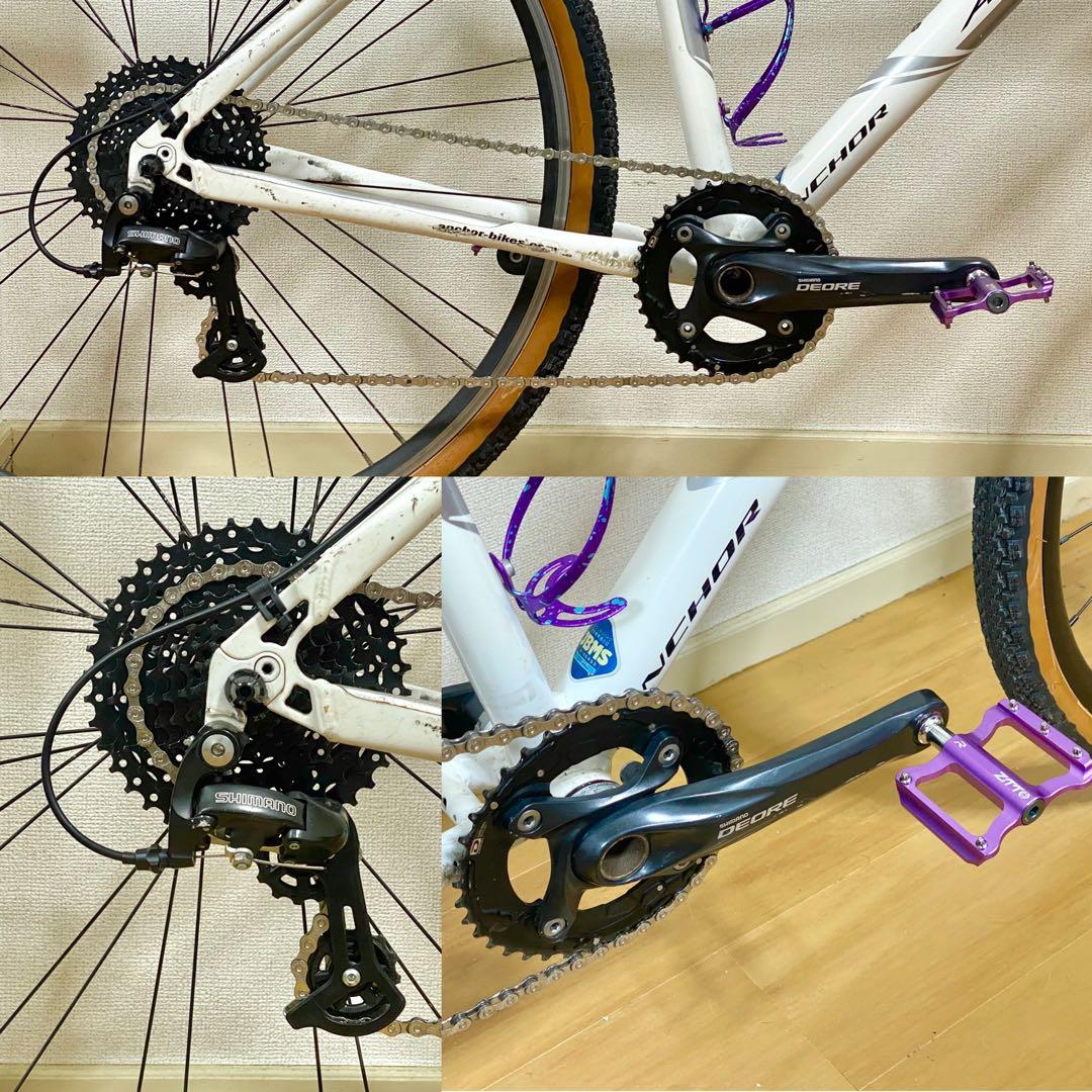 ANCHOR XD3 グラベルクロスバイク パープル 引き取り専用価格！