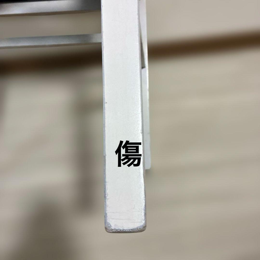 【中古リニューアル】白特注色・背付ピアノ椅子(全国送料込み)トムソン椅子
