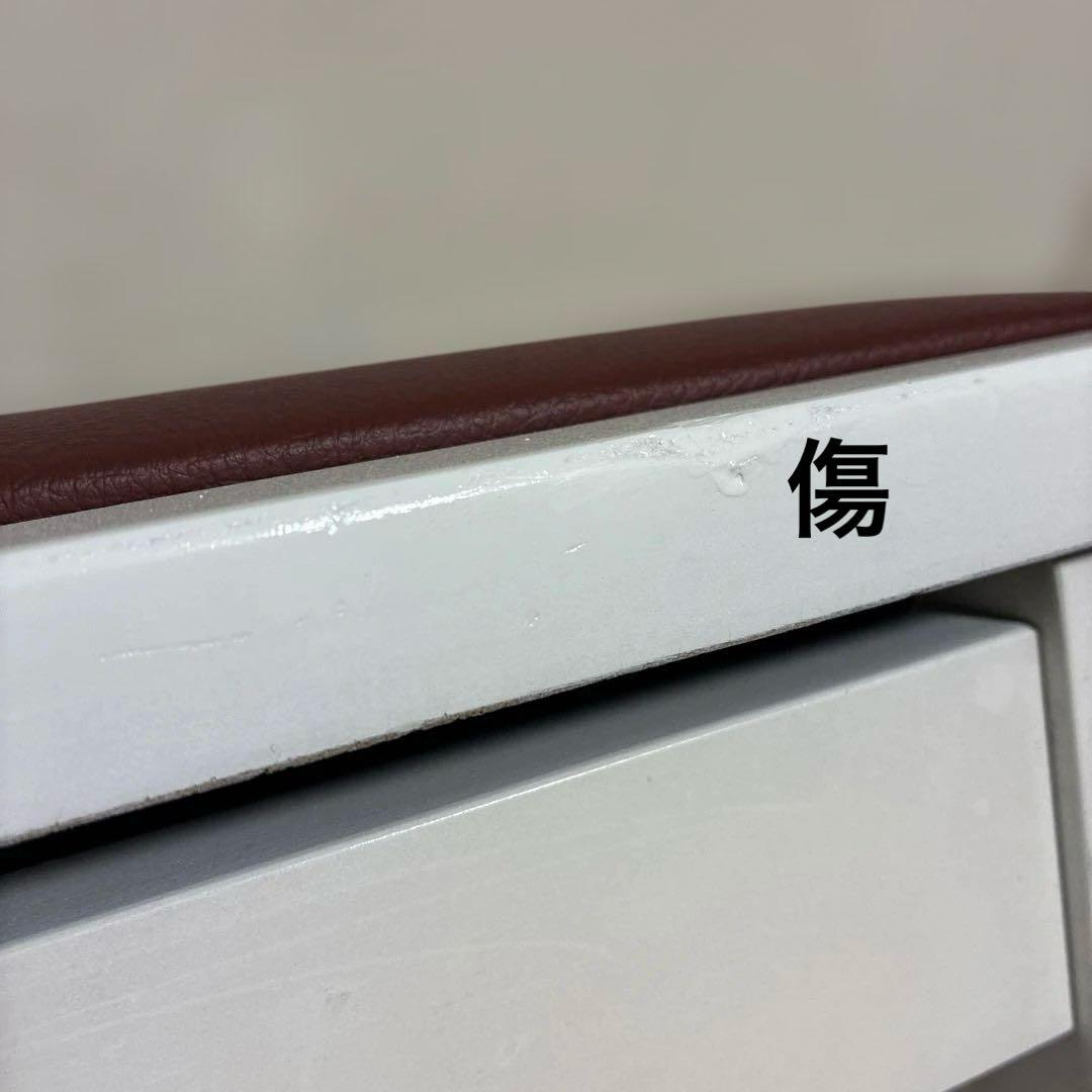 【中古リニューアル】白特注色・背付ピアノ椅子(全国送料込み)トムソン椅子