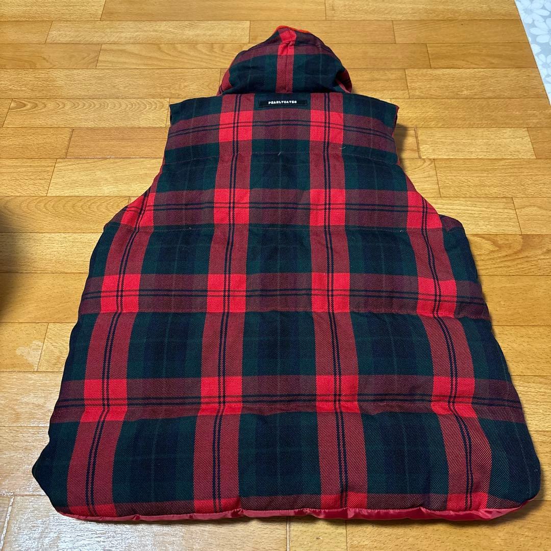 もんちゃん パーリーゲイツ ダウンベスト チェック柄