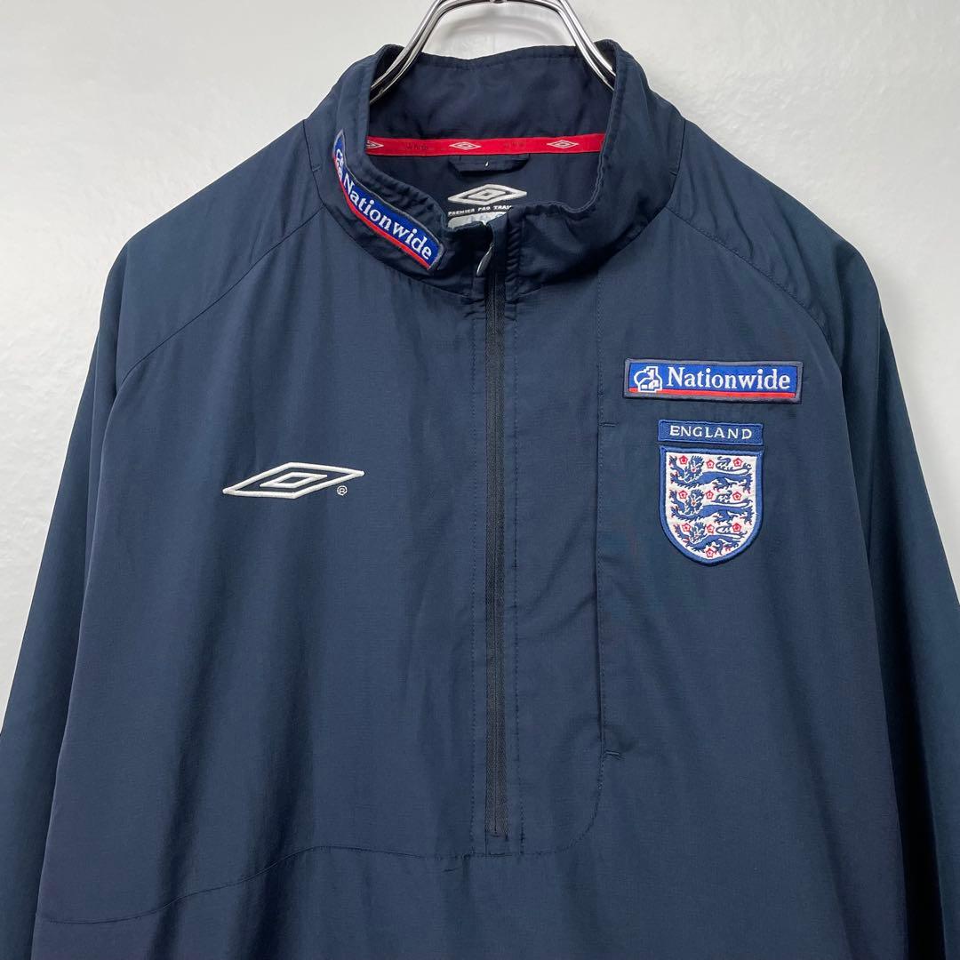UMBRO サッカー イングランド代表　ハーフジップ トレーニングウェア
