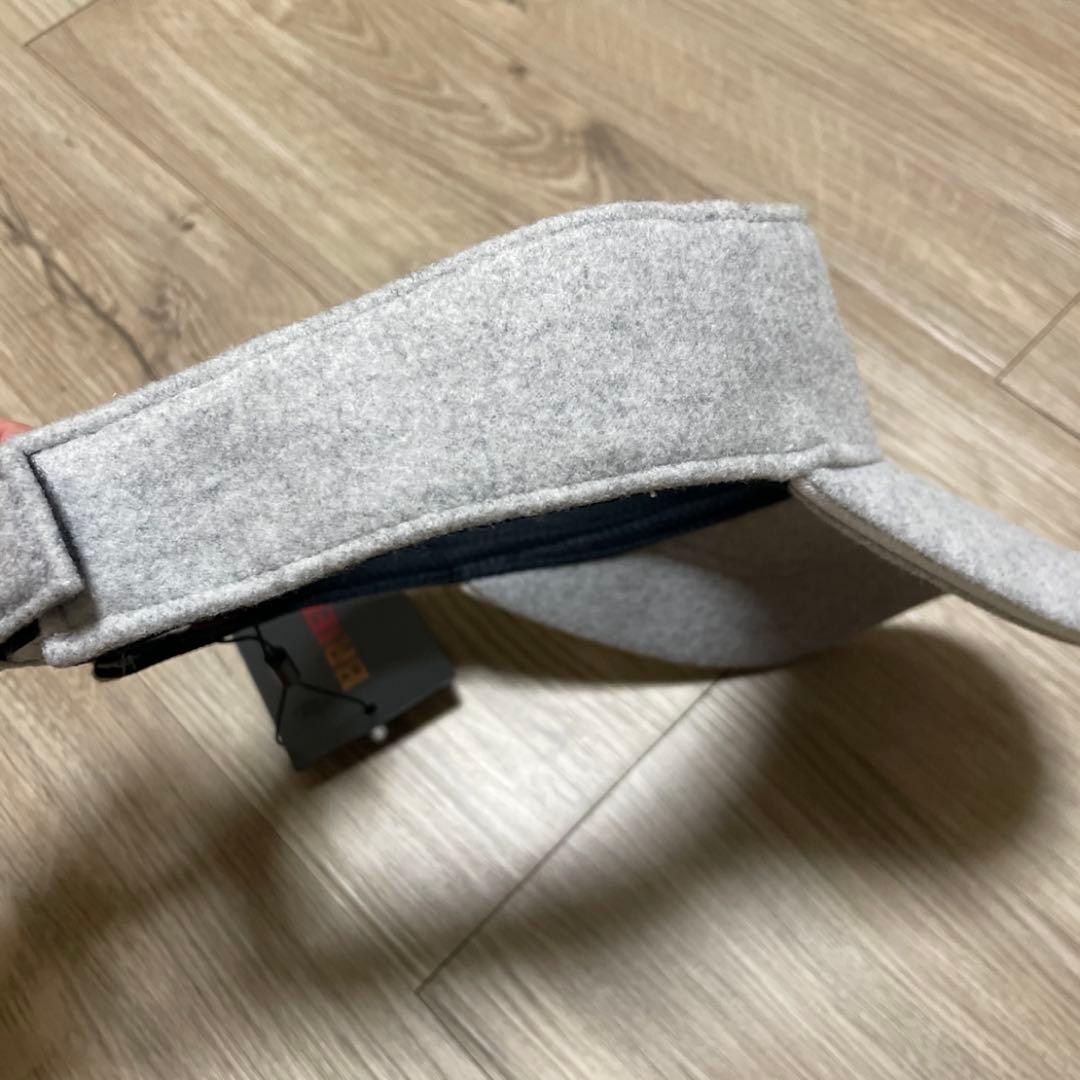 【新品】BRIEFING ブリーフィング ゴルフ サンバイザー グレー BGロゴ