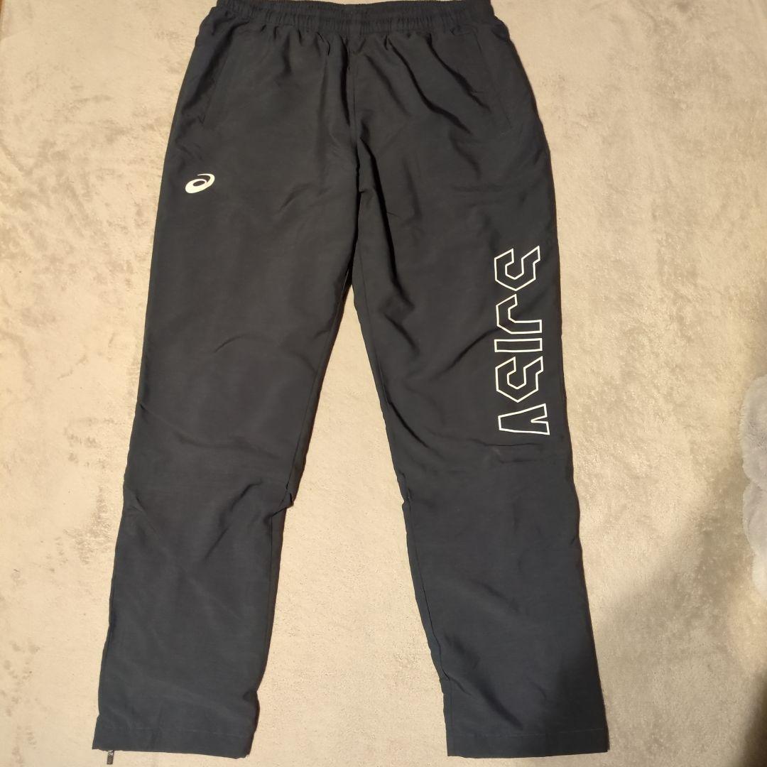 ASICS ブラック ウインドブレーカー　上下セット　2XL