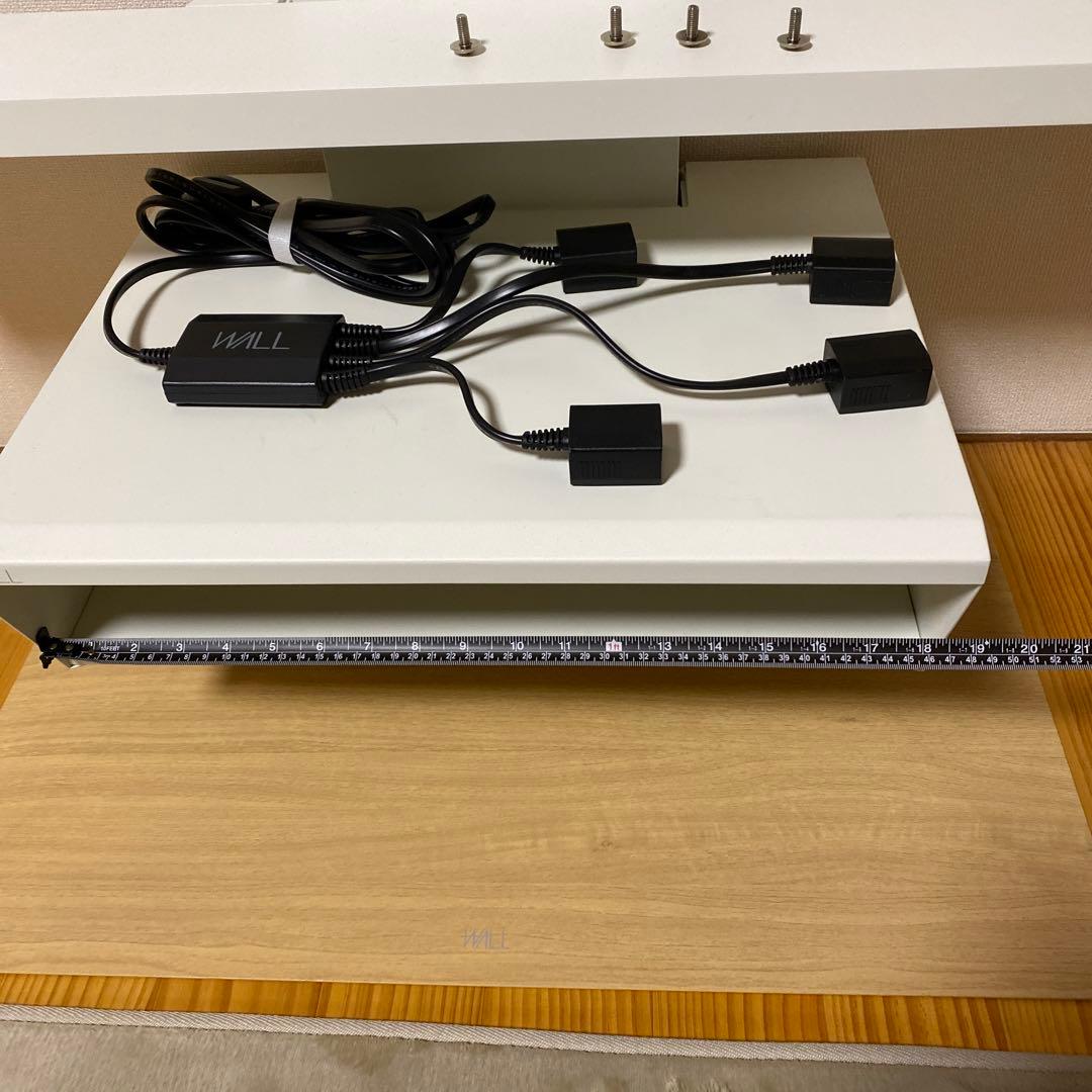 WALL壁掛けテレビスタンドV3ロータイプ　ホワイト