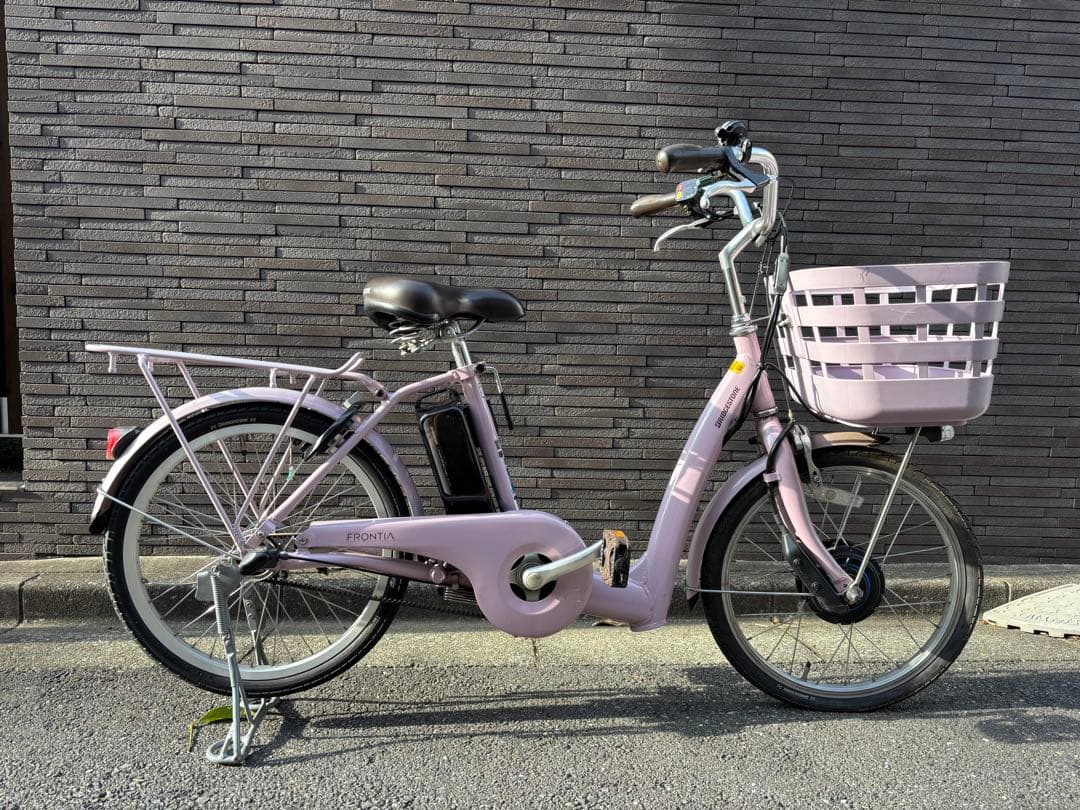 【美品】【使用回数少なめ】ブリヂストン電動アシスト自転車 ピンク