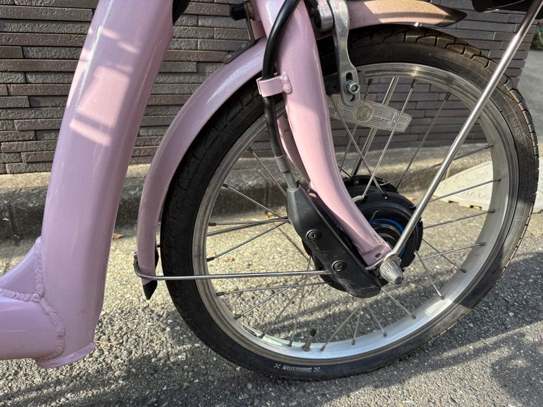 【美品】【使用回数少なめ】ブリヂストン電動アシスト自転車 ピンク