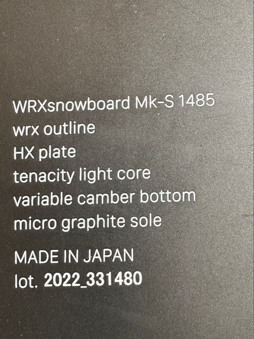 WRX mk-sスノーボード板