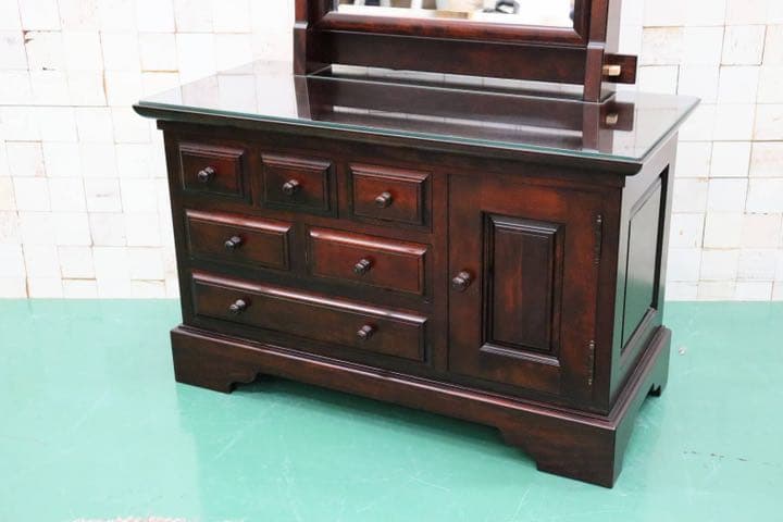 GMFH276○九州民芸家具 鏡台 ドレッサー 桜材 天然木 伝統工芸 和家具