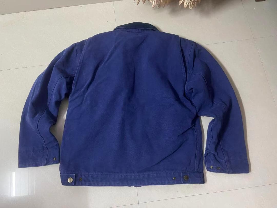 Carhartt×Stussy ネイビー デニムジャケット M
