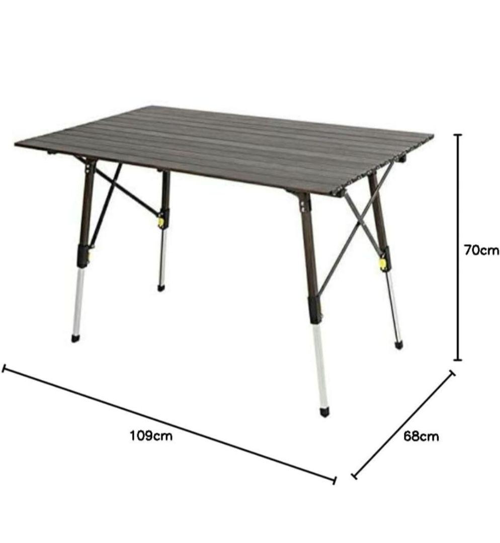 新品TIMBER RIDGE アルミ キャンプテーブル 110×69×70CM