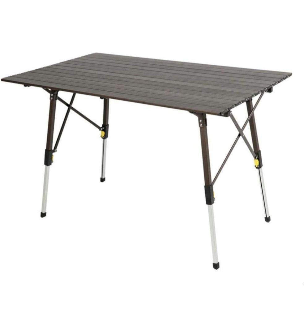 新品TIMBER RIDGE アルミ キャンプテーブル 110×69×70CM