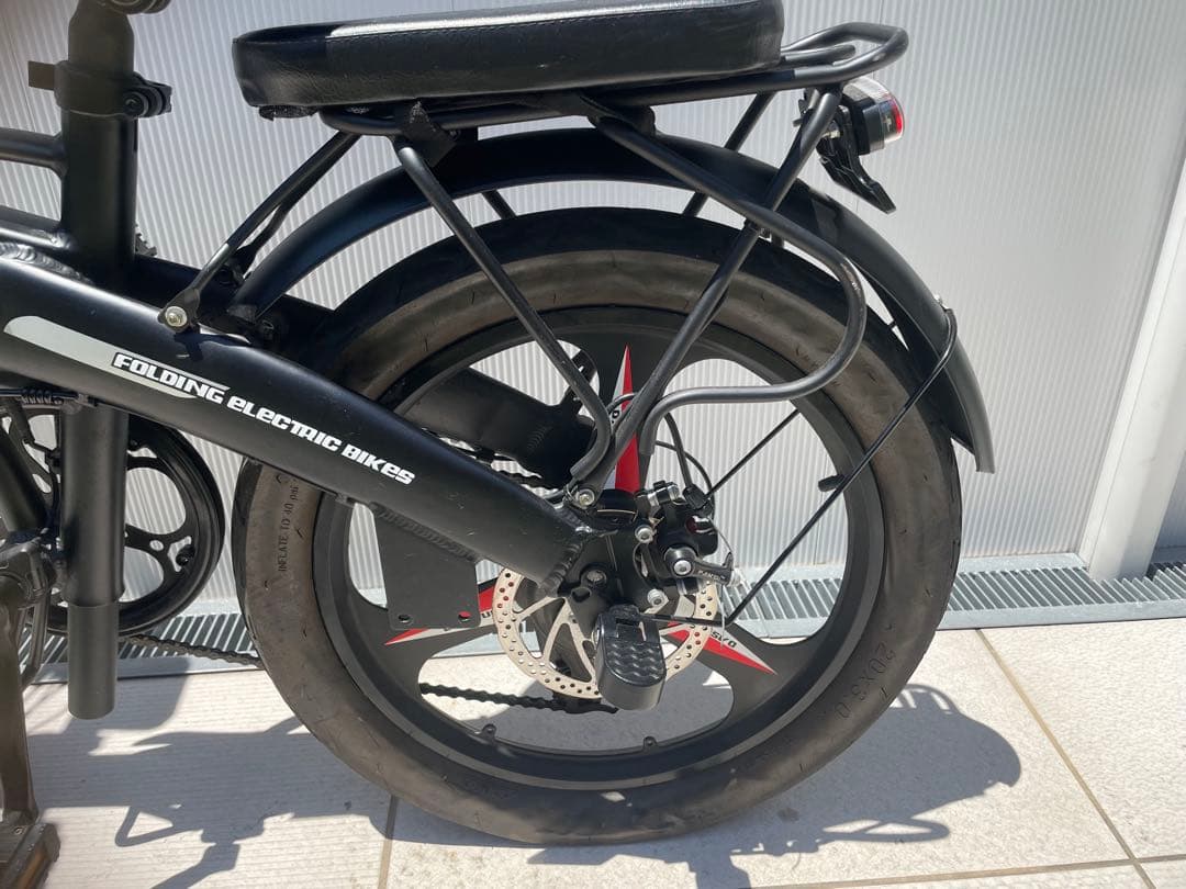 動作品 FLYFISH 折り畳み 電動アシスト自転車 走行379km 20インチ