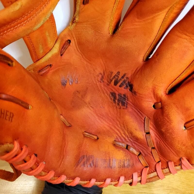 ミズノ スロットオン 限定 Mマーク ビンテージグラブ 外野用 軟式グローブ