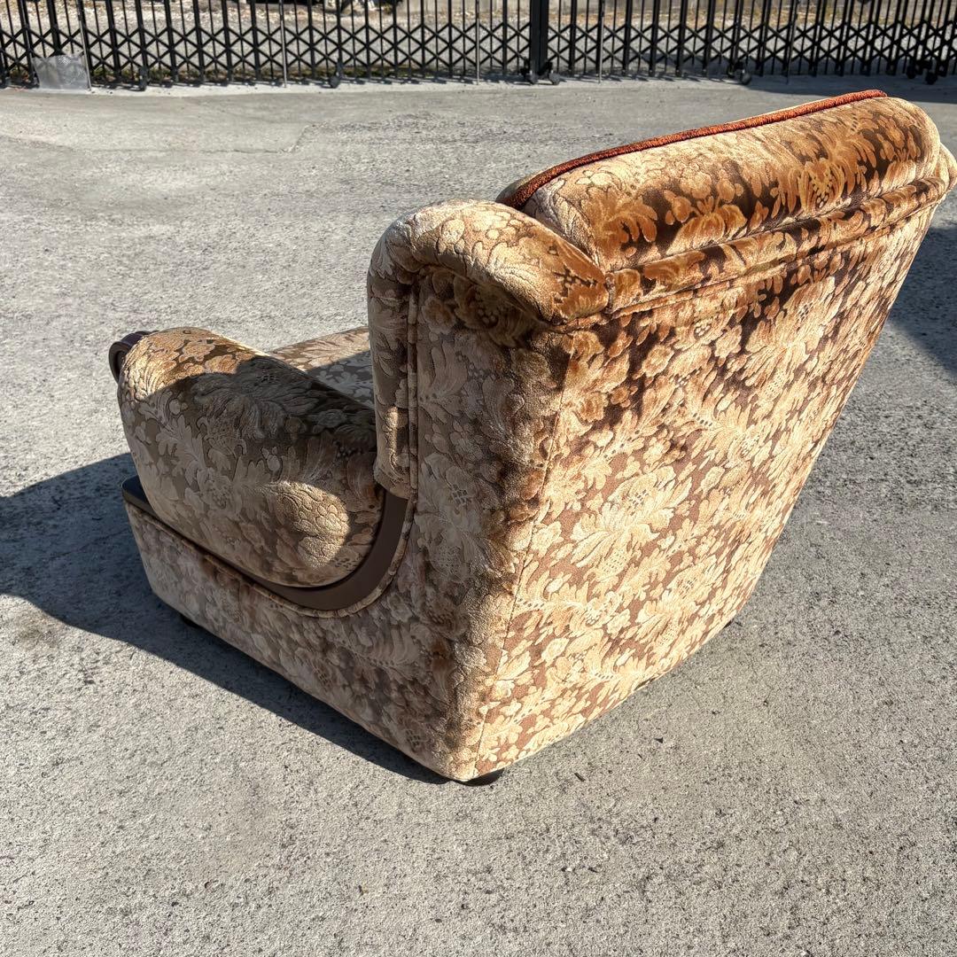 ②カリモク 金華山 1人掛けソファ アームチェア 昭和レトロ ヴィンテージ古家具