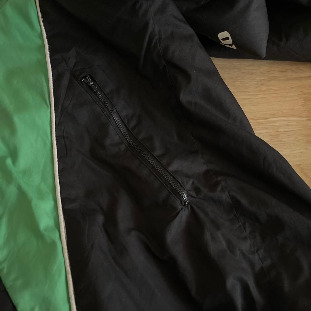 希少　90's umbro アンブロ　ベンチコート　ブラック×グリーン