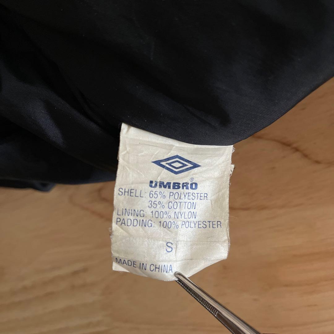 希少　90's umbro アンブロ　ベンチコート　ブラック×グリーン