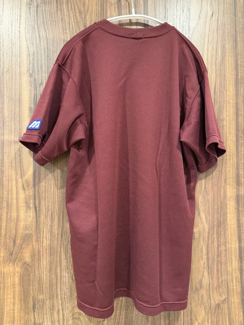 早稲田実業 WASEDA ロゴ入り バーガンディ Tシャツ