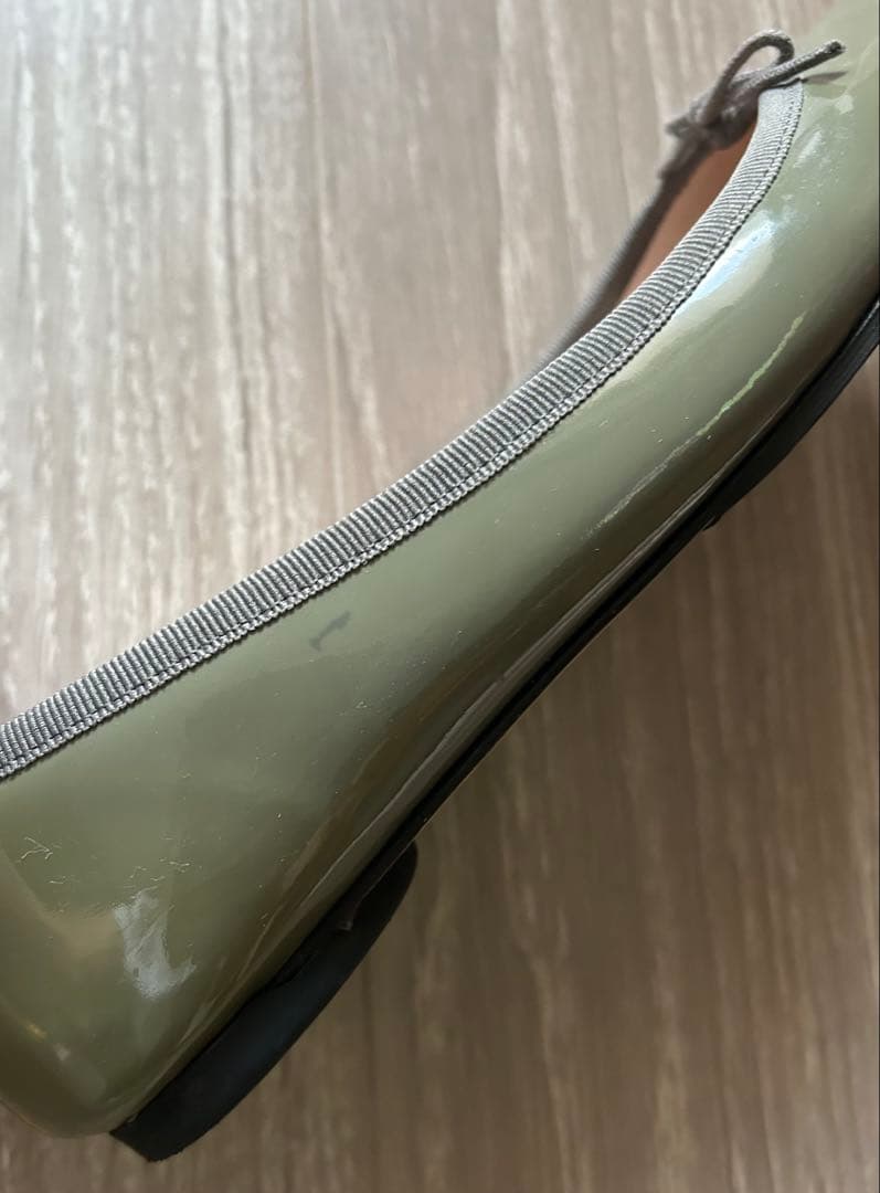 4.2万＋税repetto レペット 38.5/24 バレエシューズ グレー系