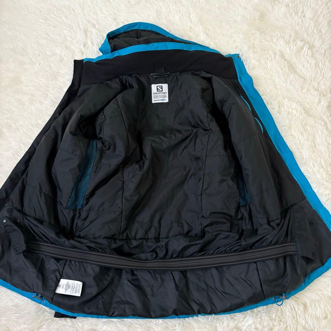 SALOMON☆サロモン　スキーウェア　スノボ　上下セット　Mサイズ　ブルー