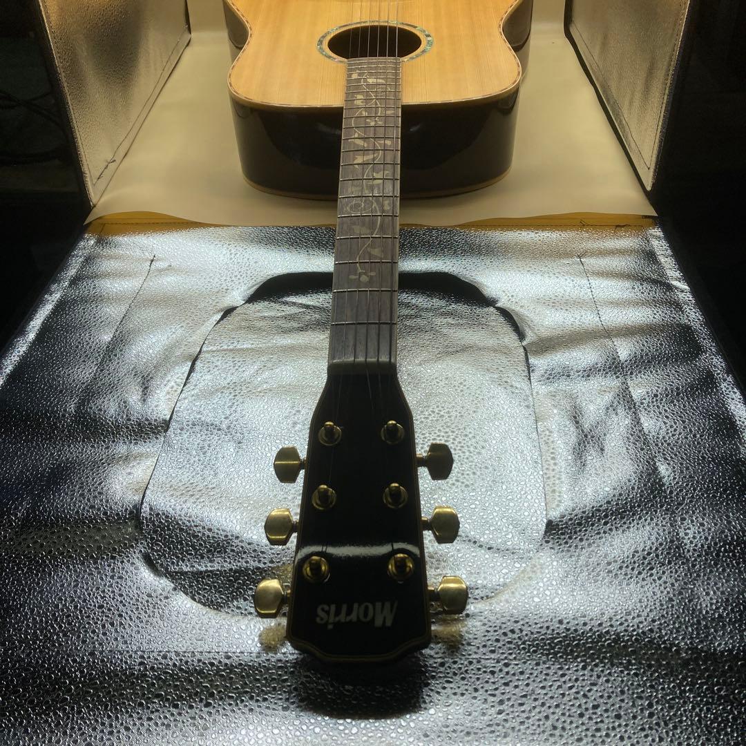 Morris M-100 アコースティックギター ケース付き　難あり現状