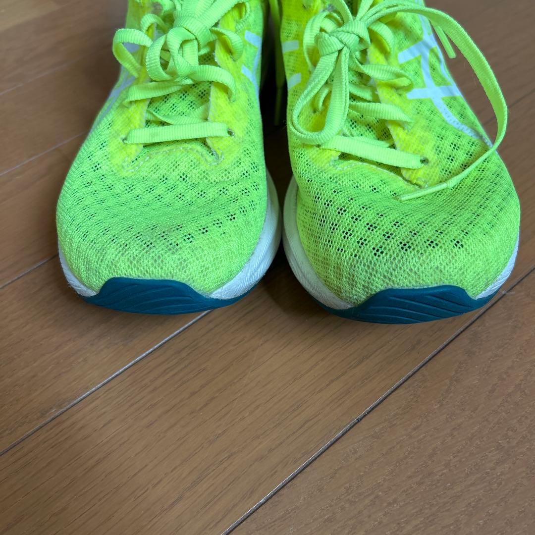 ASICS ランニングシューズ HYPERSPEED蛍光イエロー　25㎝