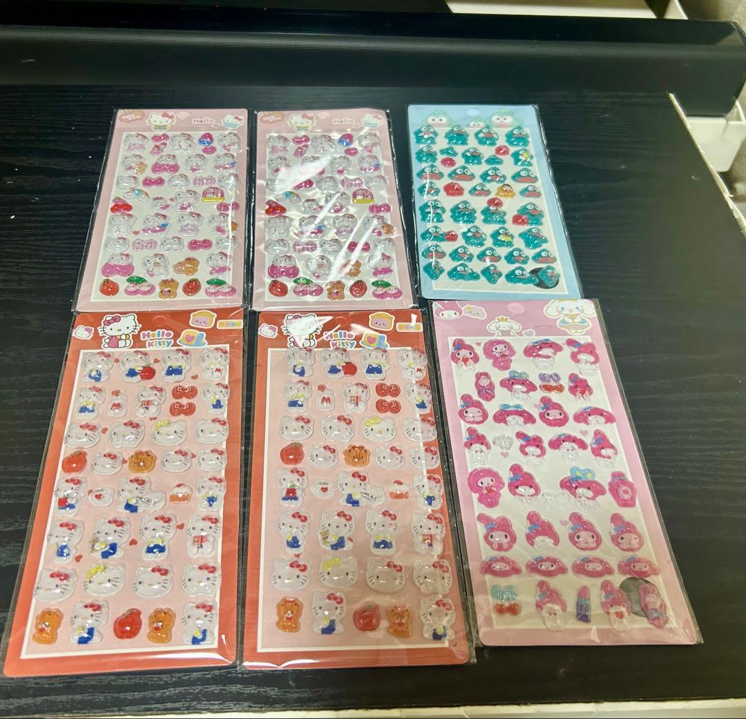 ボンボンドロップシール　シール　サンリオ　ちいかわ　動物　まとめ売り　４８点