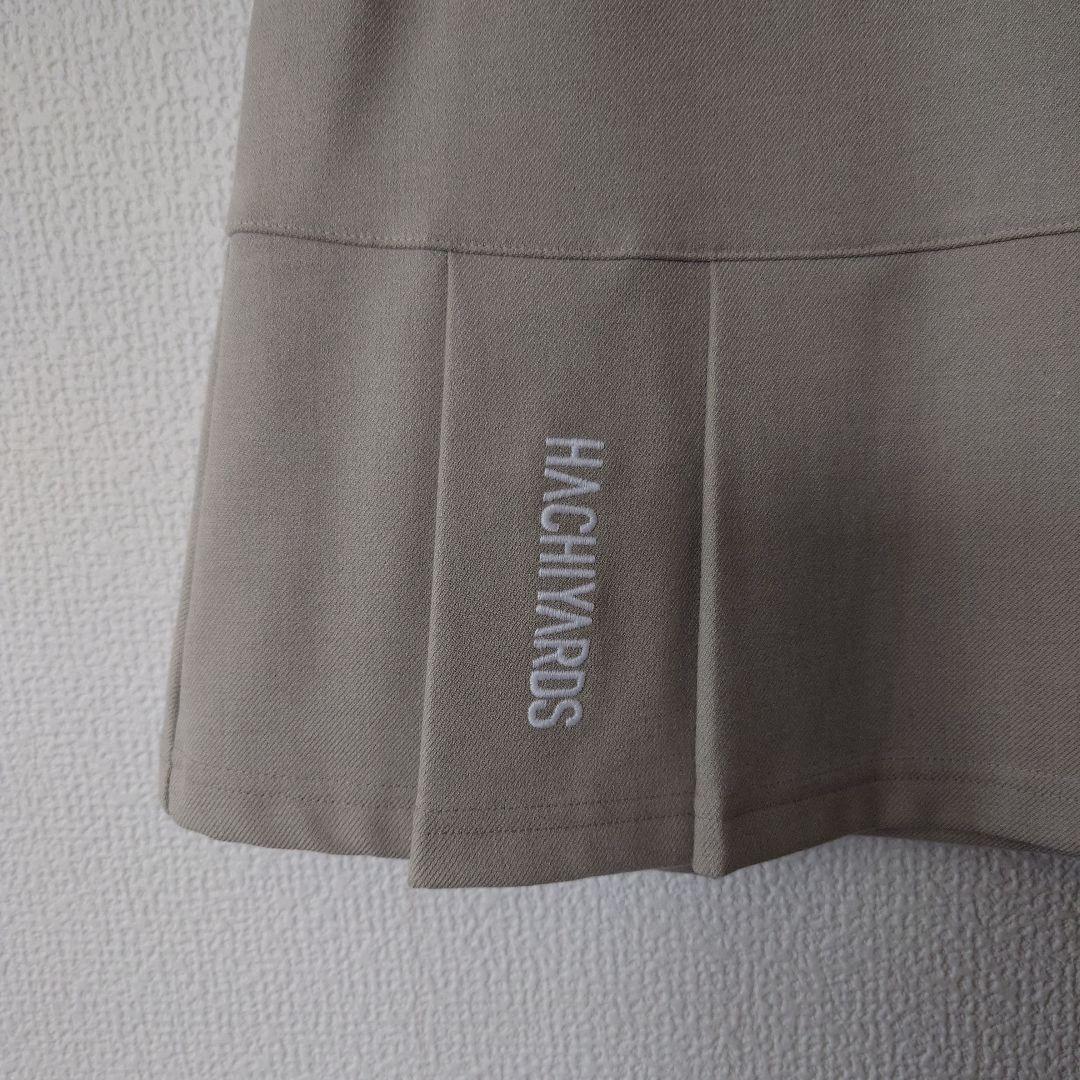 8YARDS ベージュ プリーツスカート