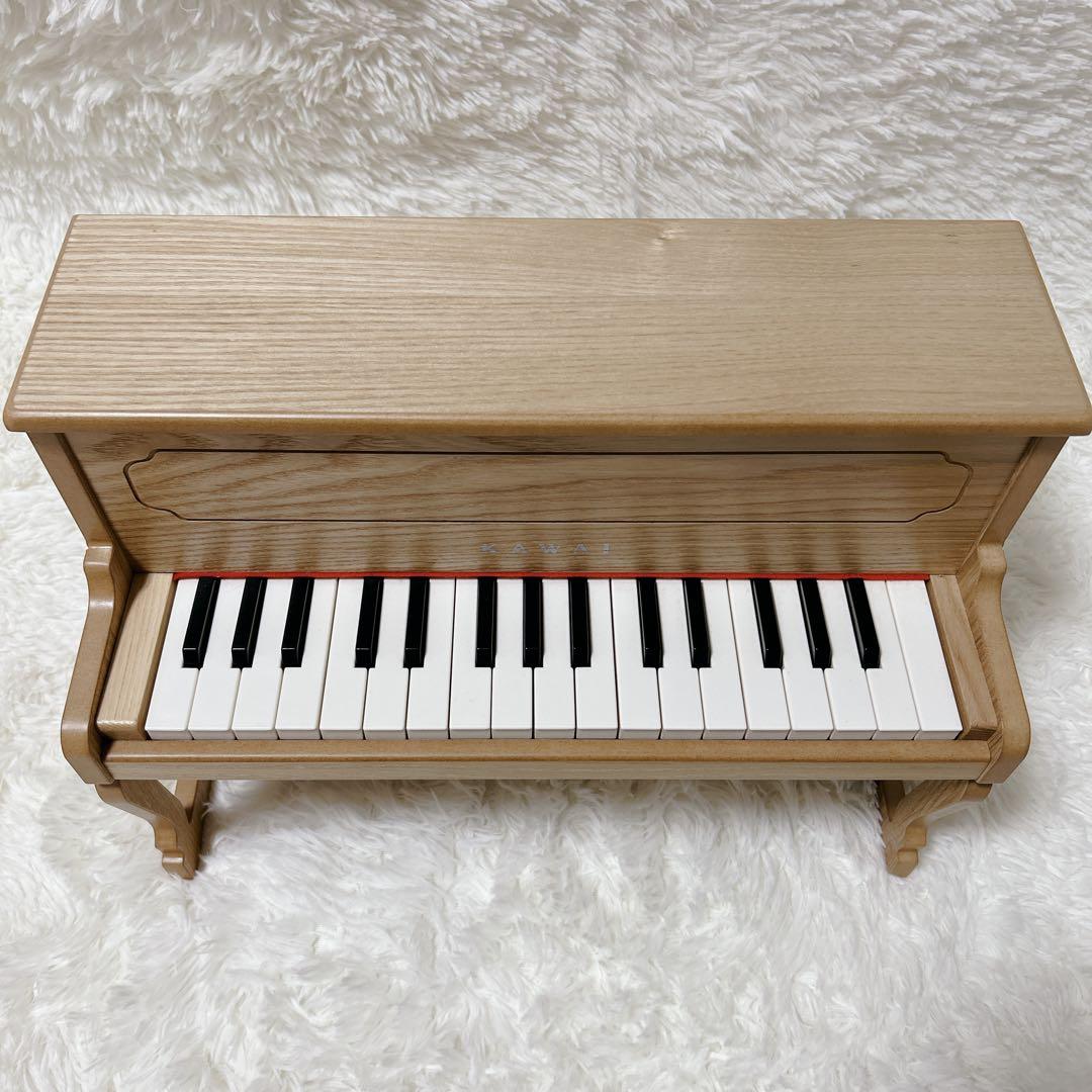 【美品】KAWAI カワイ アップライトピアノ ナチュラル ミニ ピアノ32鍵盤