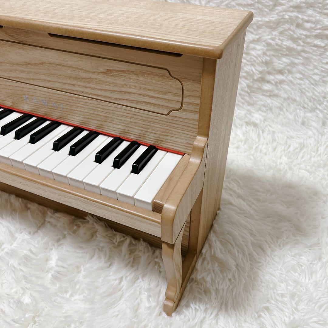 【美品】KAWAI カワイ アップライトピアノ ナチュラル ミニ ピアノ32鍵盤