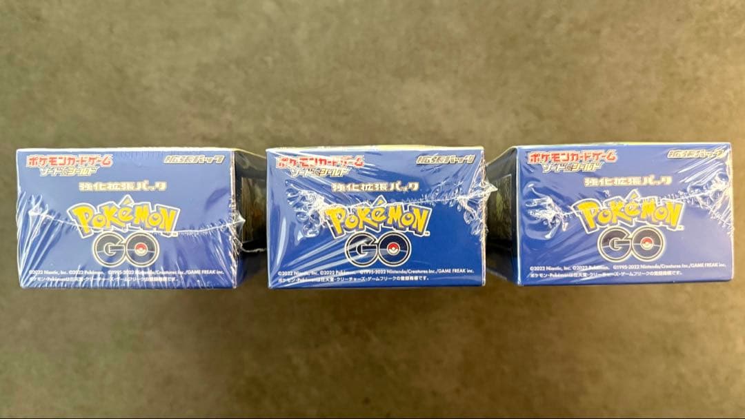 ポケモンカード ポケモンGO BOX 【新品未開封】 シュリンク付き 4箱セット