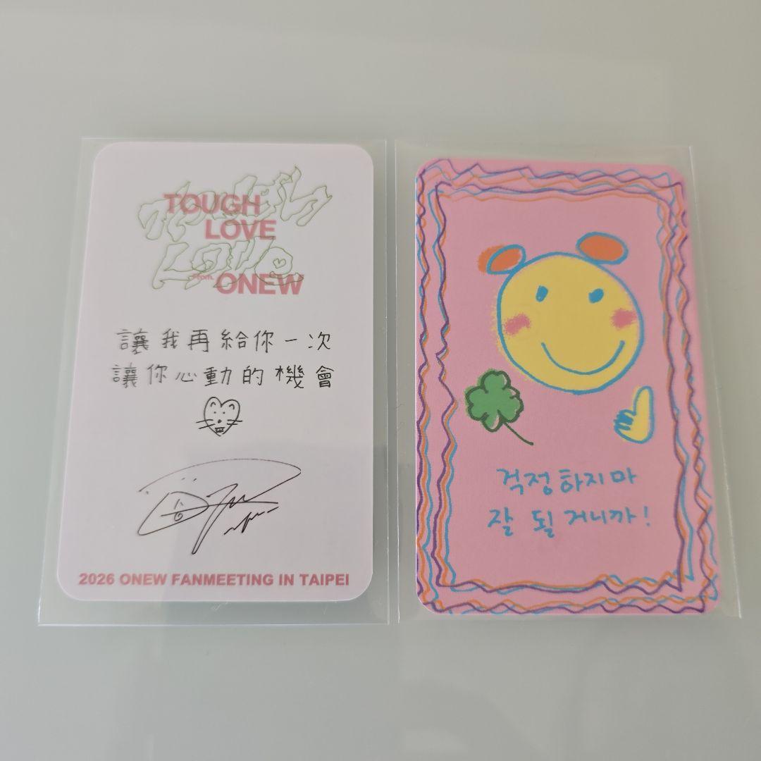 ONEW ファンミ TAIPEI オニュ トレカ ポスター スローガン