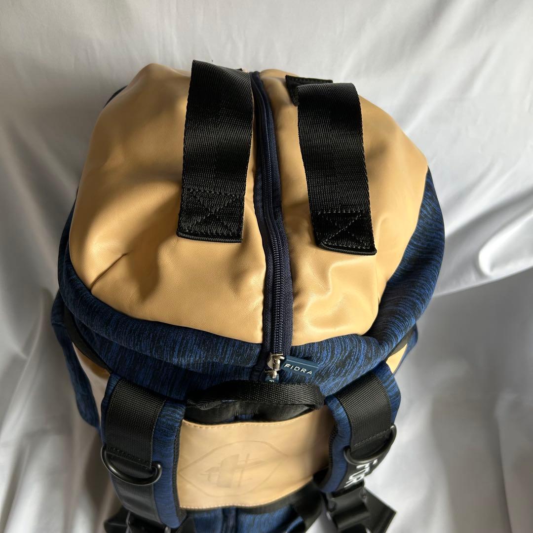 【美品】FIDRAフィドラ 2way ボストンバック リュック ゴルフ ネイビー
