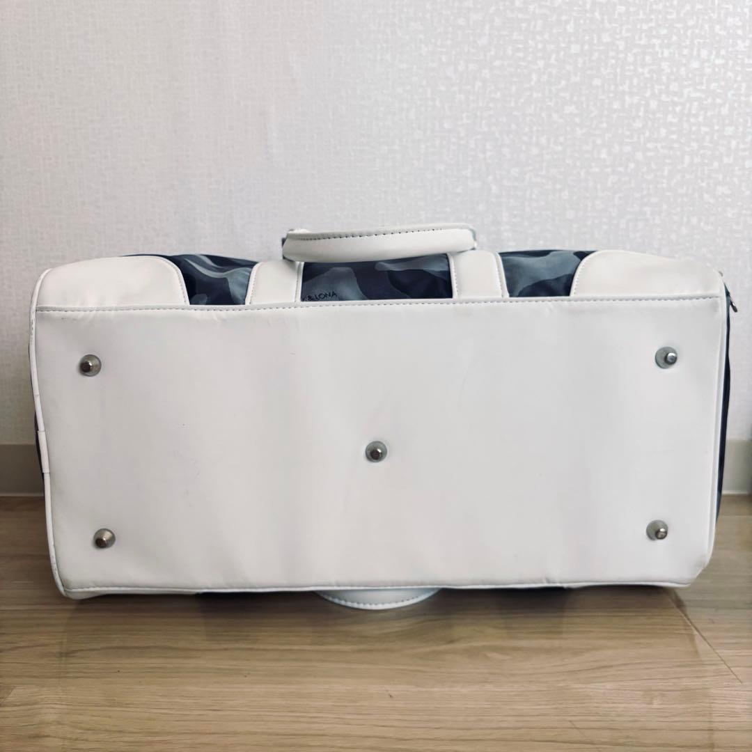美品✨マークアンドロナ ゴルフバッグ ボストンバッグ 迷彩 ドクロ ネイビー