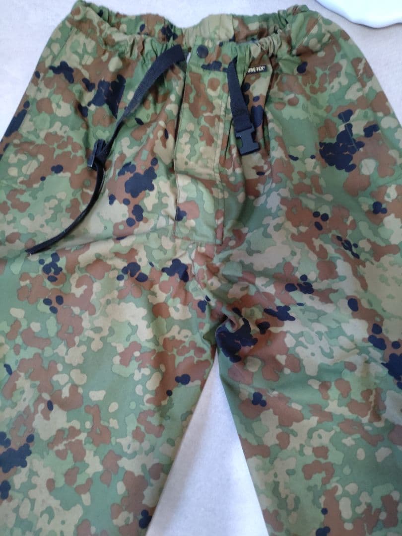 自衛隊戦闘服自衛隊迷彩雨衣上下ゴアテックスカッパレインスーツ防水ジャケット