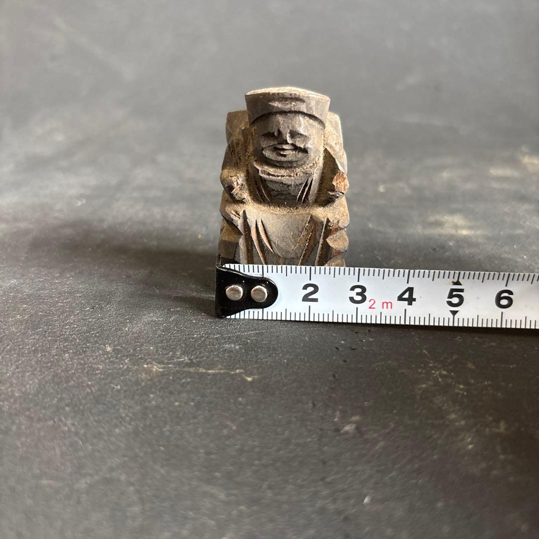 恵比寿様　木製彫刻