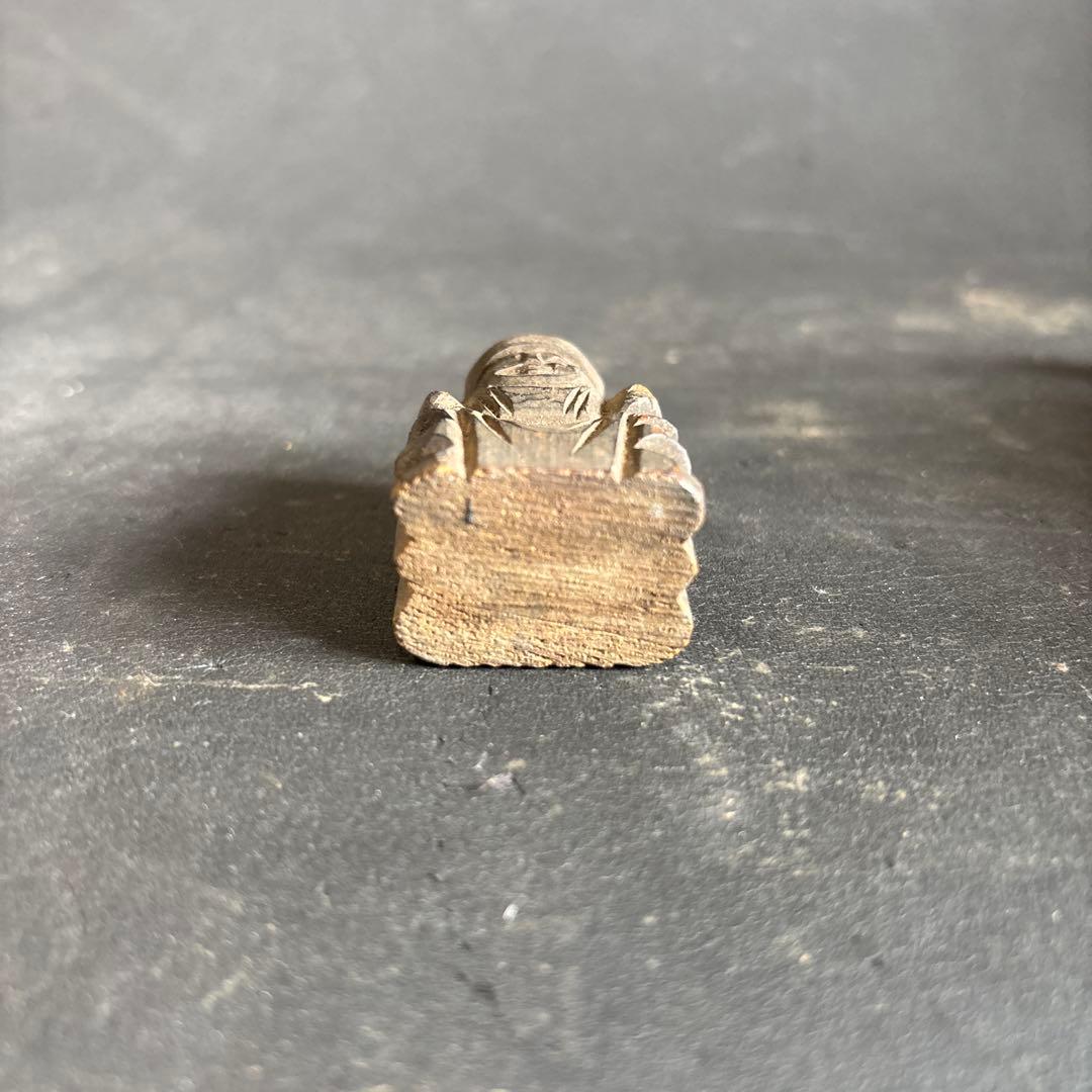 恵比寿様　木製彫刻