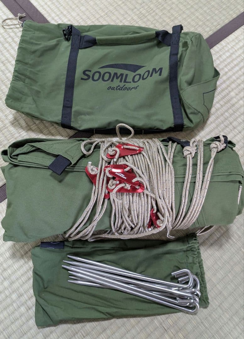 Soomloom ヘキサタープ 4.2ｍｘ4.1ｍ 焚き火可 ポリコットンTC