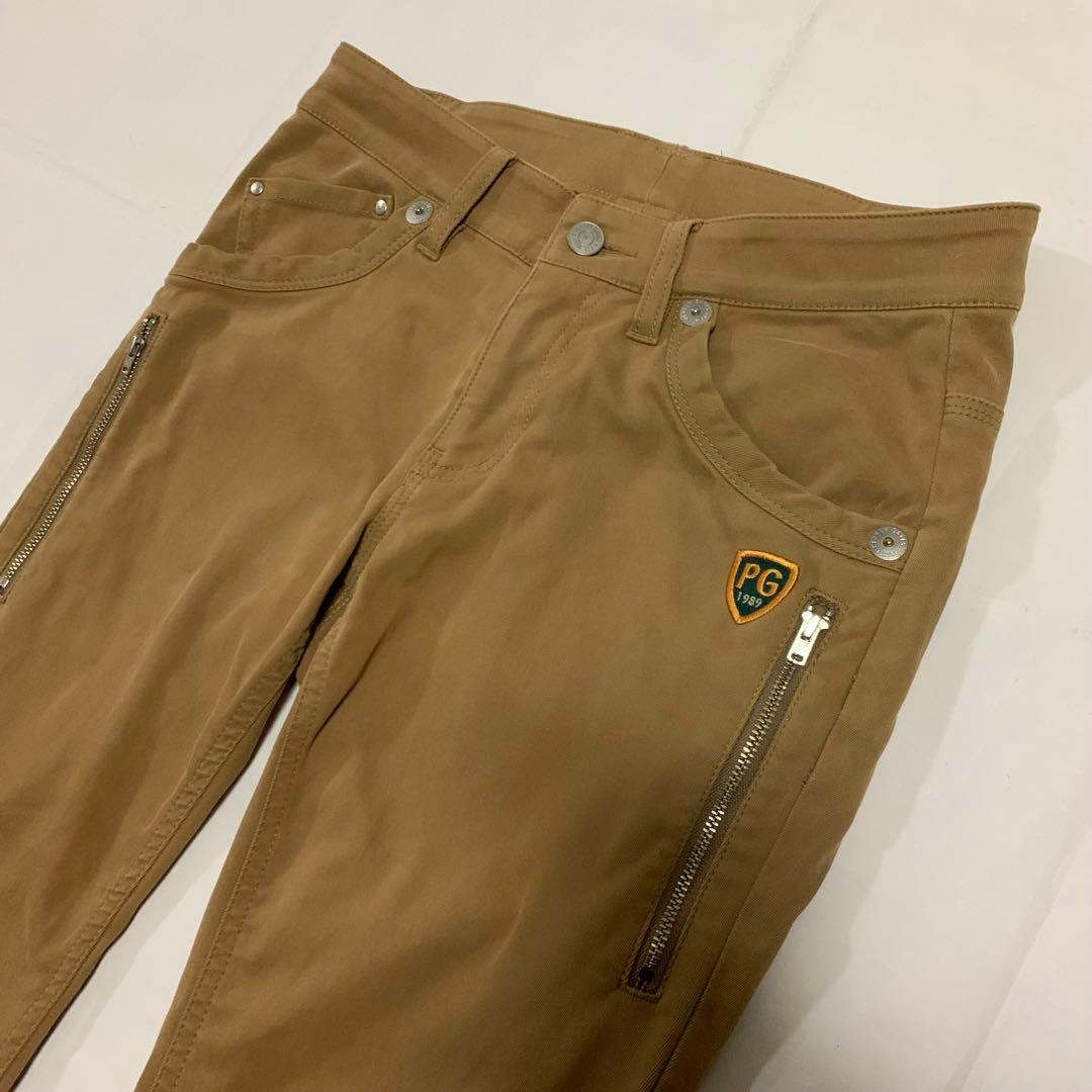 PEARLY GATES パーリーゲイツ ストレッチロングパンツ ロゴ ワッペン