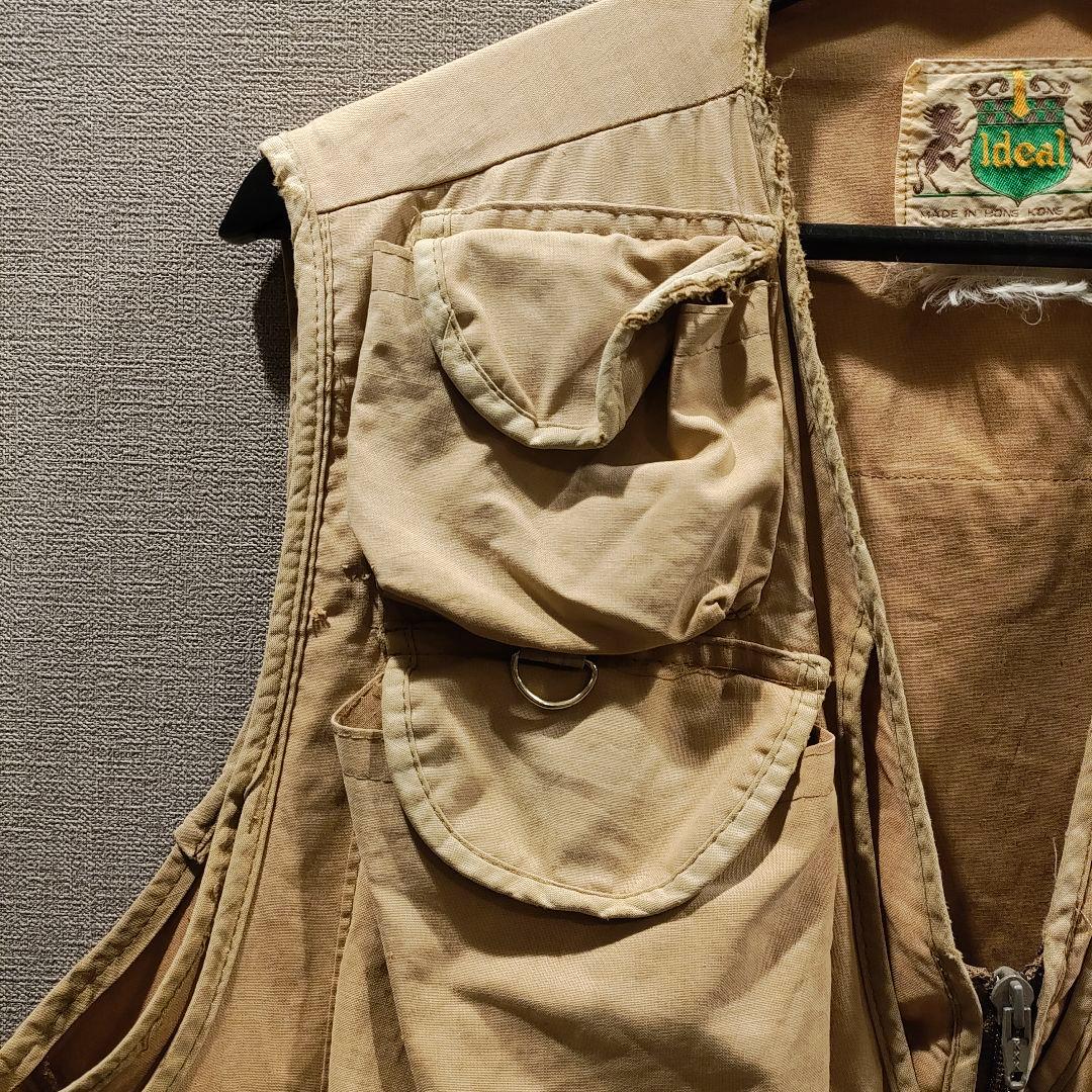 Ideal fishingvest アイディール ベスト フライ ビンテージ