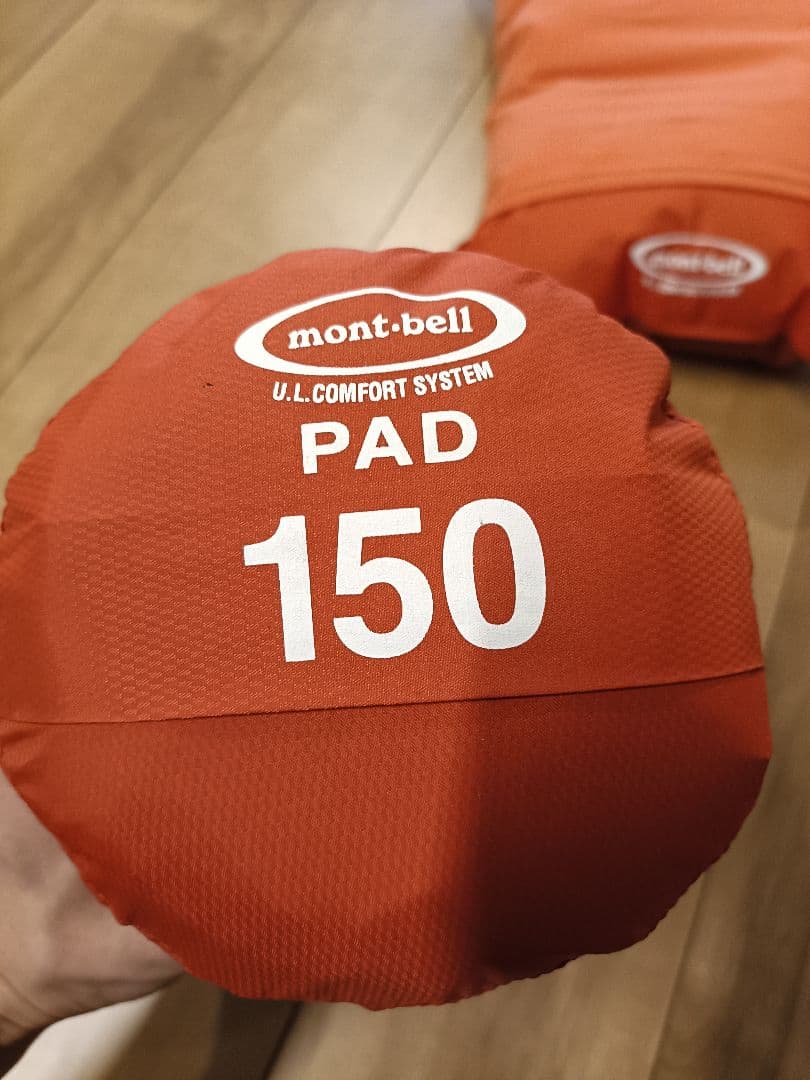 mont-bell PAD 150 オレンジ　マット枕セット