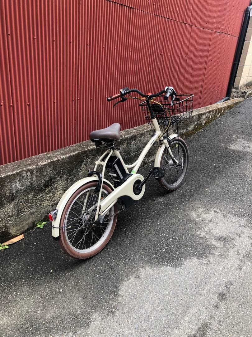 【京都発】電動アシスト自転車　パナソニック　グリッター　20インチ　クリーム色