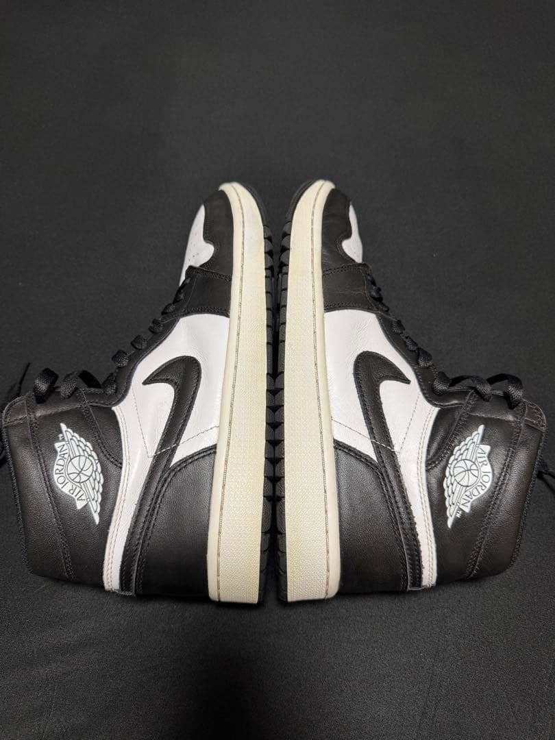 Nike Air Jordan 1 high black/whiteゴルフ28