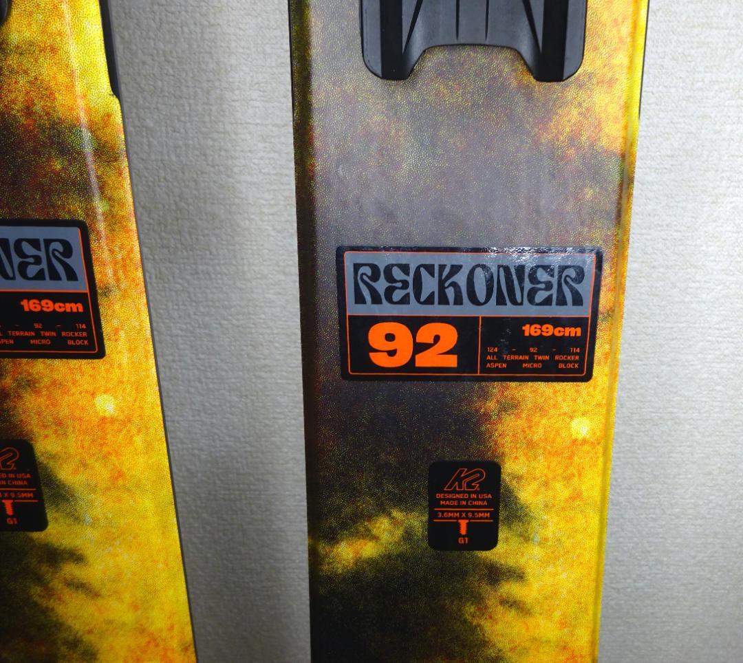 未使用 K2 RECKONER 92 ビンディング付 パウダー ツリーラン　BC