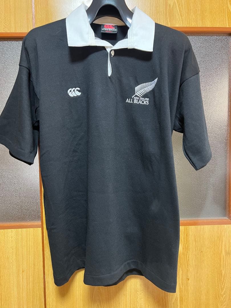 CANTERBURY ALL BLACKSラガーシャツ カンタベリーラガーシャツ