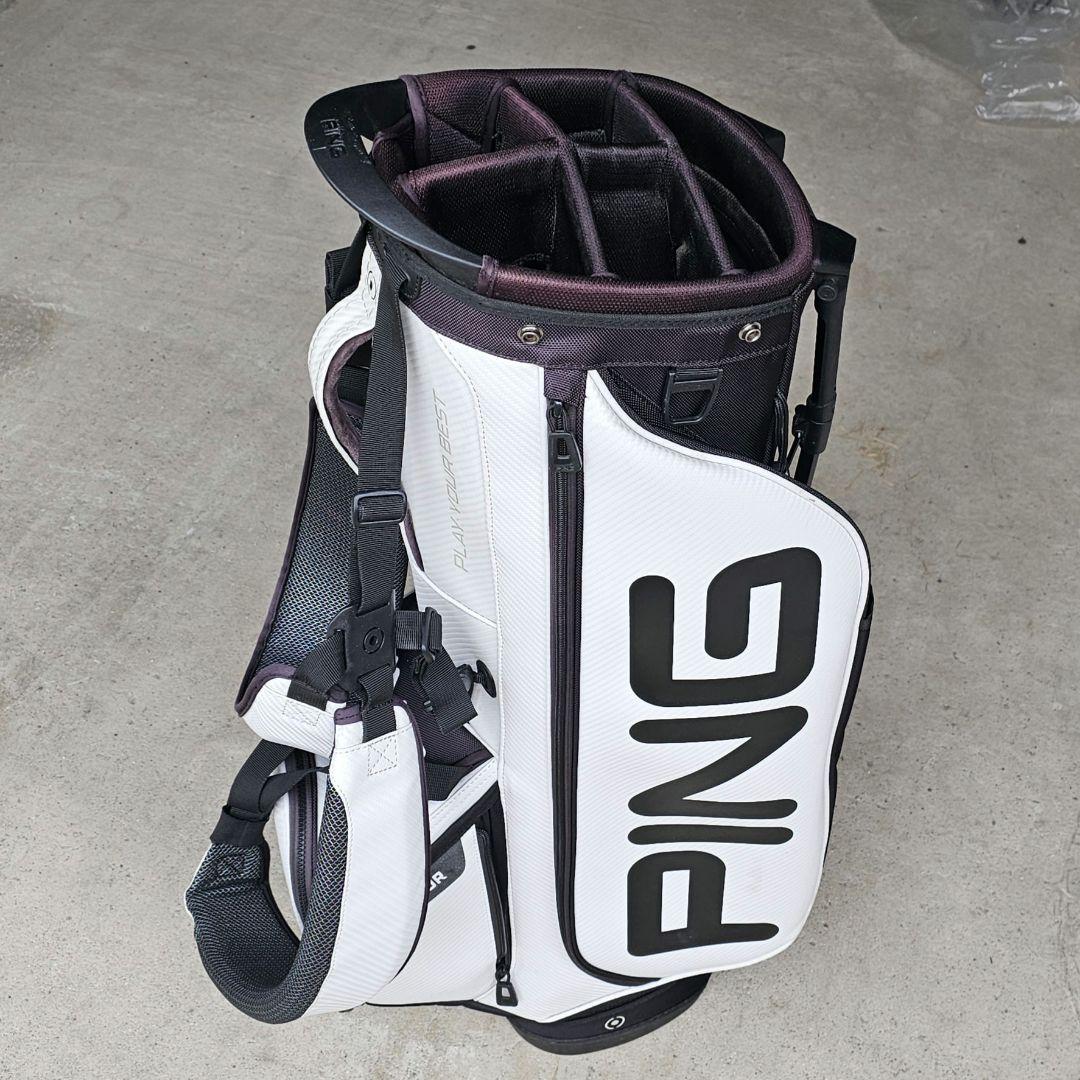 PING HOOPER TOUR キャディバッグ ホワイト9.５型