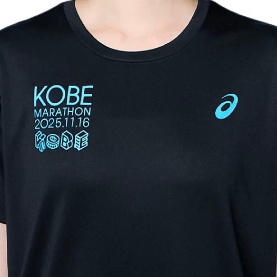 神戸マラソン2025リミテッドTシャツ Performance Black XL