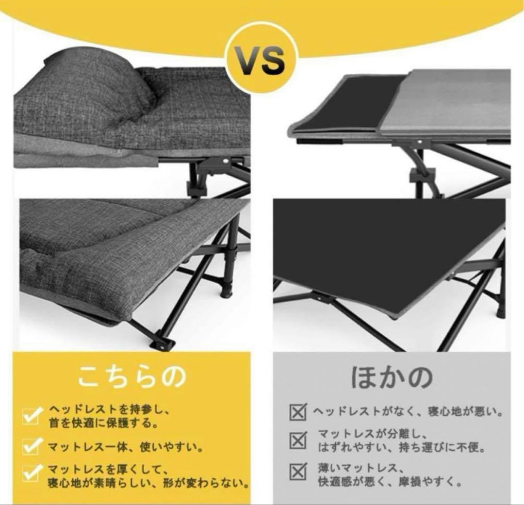 【ATORPOK】 折り畳み式ベッド 簡易ベッド コット 折りたたみベッド